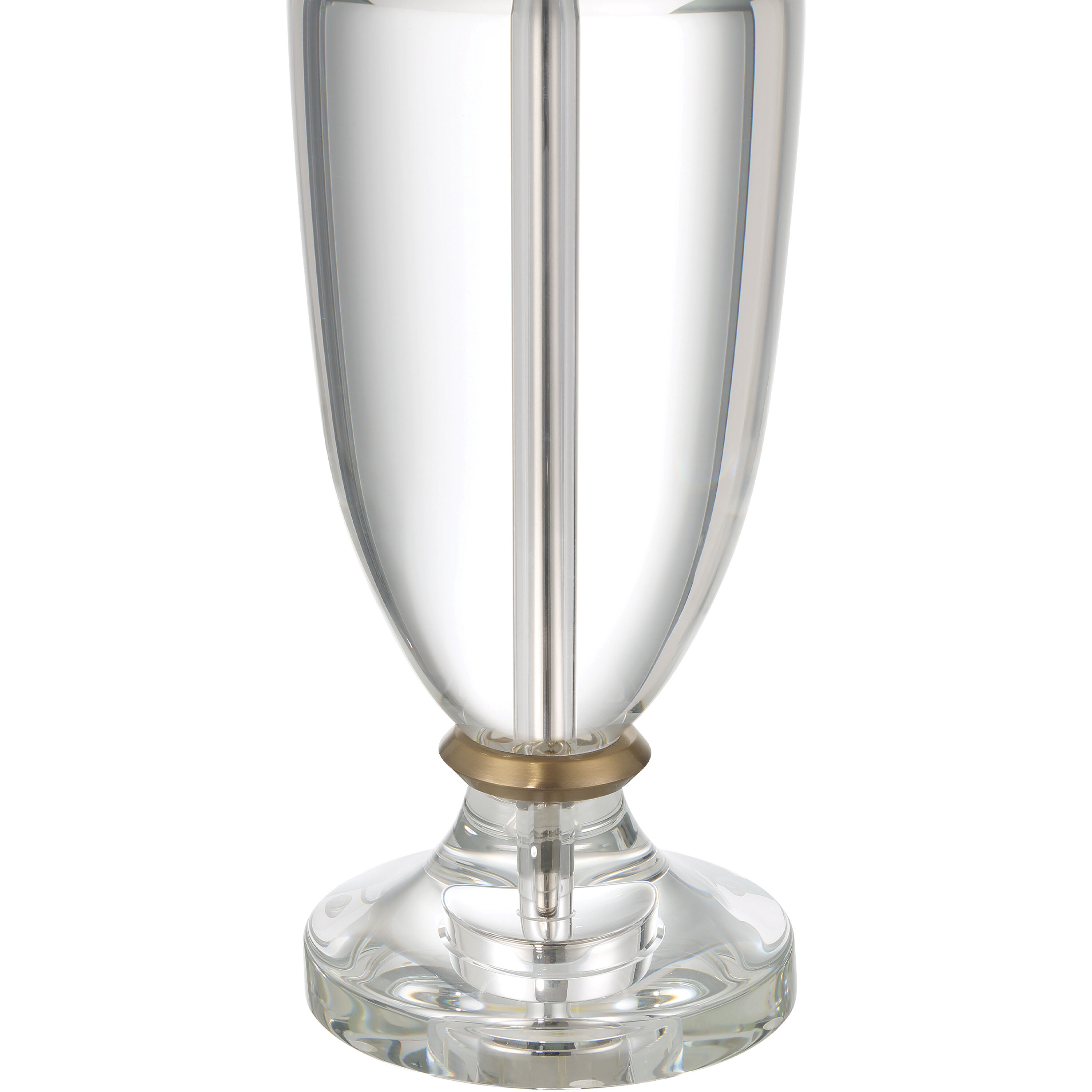 Classico 33.5 inch 150.00 watt Clear/Natural Brass Table Lamp Portable Light