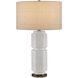 Glebe 28.5 inch 150 watt White/Beige/Blue/Antique Brass Table Lamp Portable Light