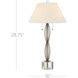 Mizner 28.75 inch 7.00 watt Antique Brass/Clear Table Lamp Portable Light