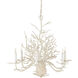Seaward 6 Light 29 inch White Coral/Natural Sand Chandelier Ceiling Light, Small