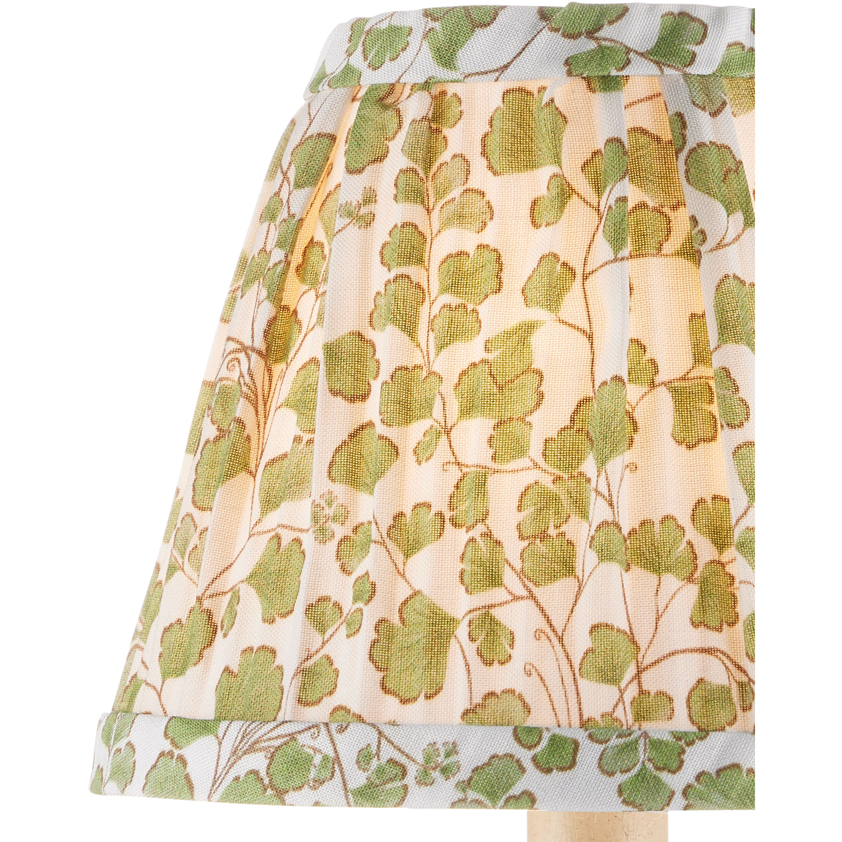 Maiden Fern Green/Ivory Tapered Chandelier Shade