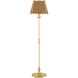 Deauville 55 inch 75 watt Polished Brass/Natural Floor Lamp Portable Light, Suzanne Duin Collection