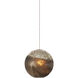 Pathos 1 Light 5.5 inch Antique Silver and Antique Gold and Matte Charcoal Multi-Drop Pendant Ceiling Light