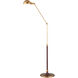 Libretto 63 inch 12 watt Antique Brass/Brownish Red Floor Lamp Portable Light