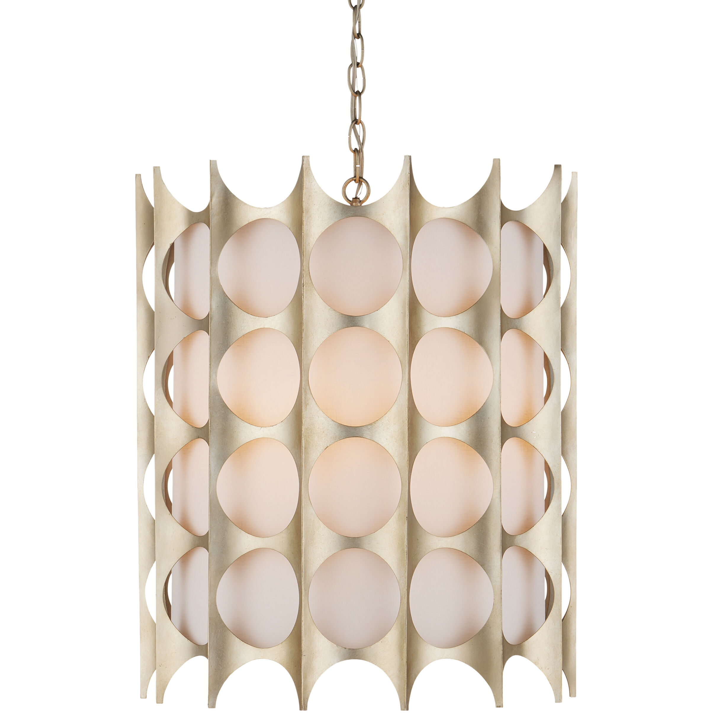 Bardi 4 Light 20 inch Contemporary Silver Leaf Pendant Ceiling Light
