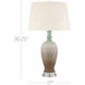 Happy 80's 30.25 inch 150.00 watt Brown/Light Blue/Clear Table Lamp Portable Light