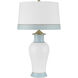 Kora 32 inch 150.00 watt White/Light Blue Table Lamp Portable Light