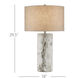 Faux Birch 29.5 inch 150 watt Birch White/Gray Table Lamp Portable Light