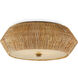 Antibes LED 18.25 inch Natural/Honey Beige Flush Mount Ceiling Light