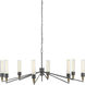 Delgado 8 Light 51.75 inch Antique Black/Reclaimed Wood Chandelier Ceiling Light