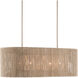 Mereworth 5 Light 42.25 inch Natural Rope/Beige Chandelier Ceiling Light