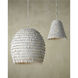 Overlay 1 Light 12.5 inch White Pendant Ceiling Light