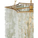 Verre de Mer 6 Light 24 inch Seaglass/Contemporary Gold Chandelier Ceiling Light, Large