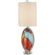 Vivid 29.5 inch 150 watt Red/Blue/Yellow/Off-White/Clear/Polished Nickel Table Lamp Portable Light
