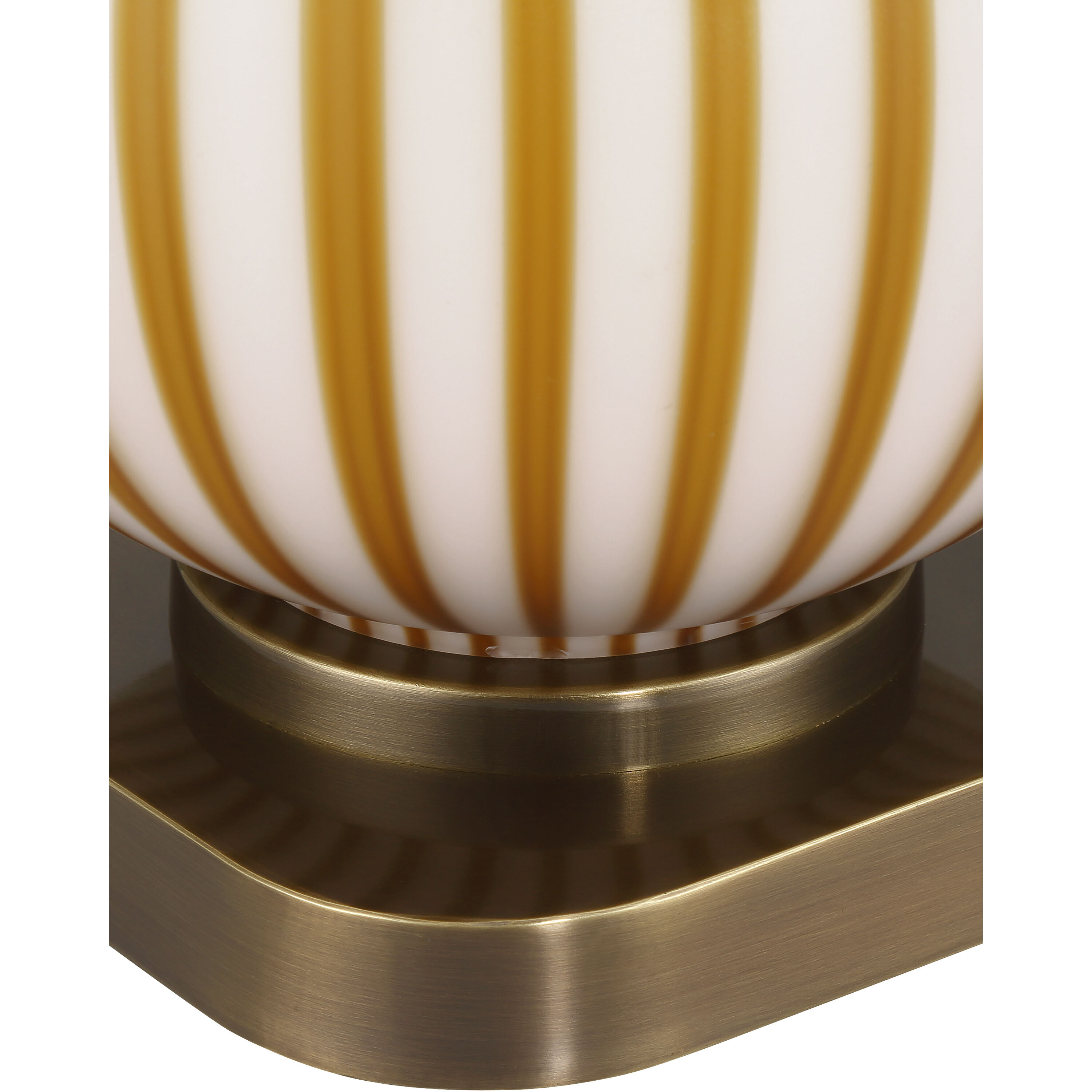 Striae 30.75 inch 100.00 watt Yellow/Off-White Table Lamp Portable Light