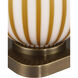 Striae 30.75 inch 100.00 watt Yellow/Off-White Table Lamp Portable Light