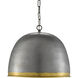 Matute 1 Light 17 inch Pewter/Polished Brass Pendant Ceiling Light