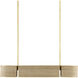 Tenby 4 Light 42 inch Contemporary Gold Leaf/Abaca Rope Chandelier Ceiling Light