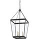 Ellerman 3 Light 14 inch Old Iron Lantern Pendant Ceiling Light