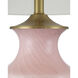 Lucy 30.5 inch 150.00 watt Pink/Clear Table Lamp Portable Light