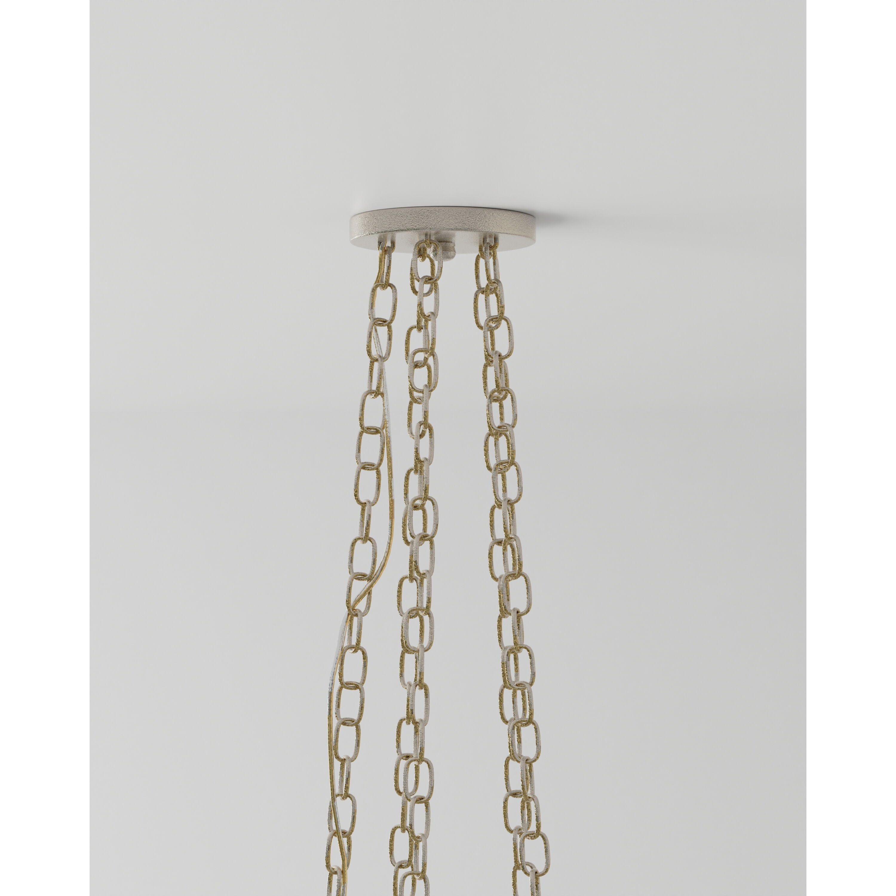Forest Light 10 Light 62 inch Textured Silver/Natural Chandelier Ceiling Light, Aviva Stanoff Collection