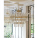 Bradshaw 4 Light 35.5 inch Frosted/Clear/Brass Chandelier Ceiling Light