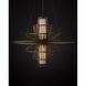 Benjiro 2 Light 42 inch Cupertino and Off-White Chandelier Ceiling Light
