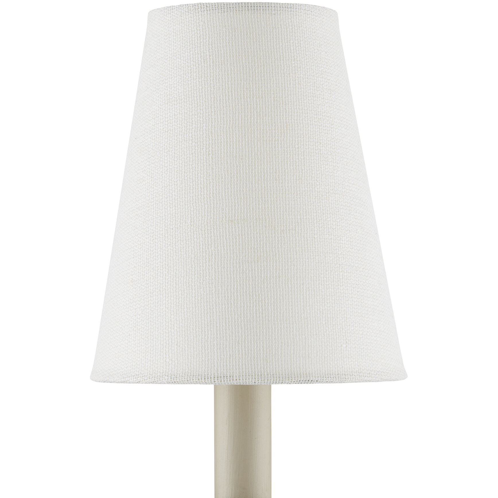 Grasscloth Off-White Tapered Chandelier Shade