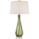 Zephyr 34 inch 150 watt Green/Clear Table Lamp Portable Light