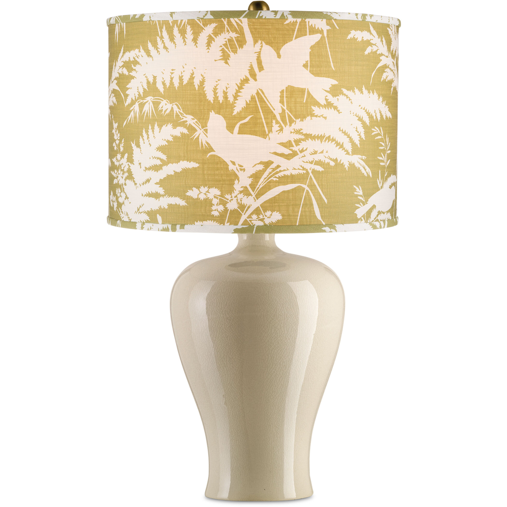 Aviary Moss/Ivory Drum Lamp Shade