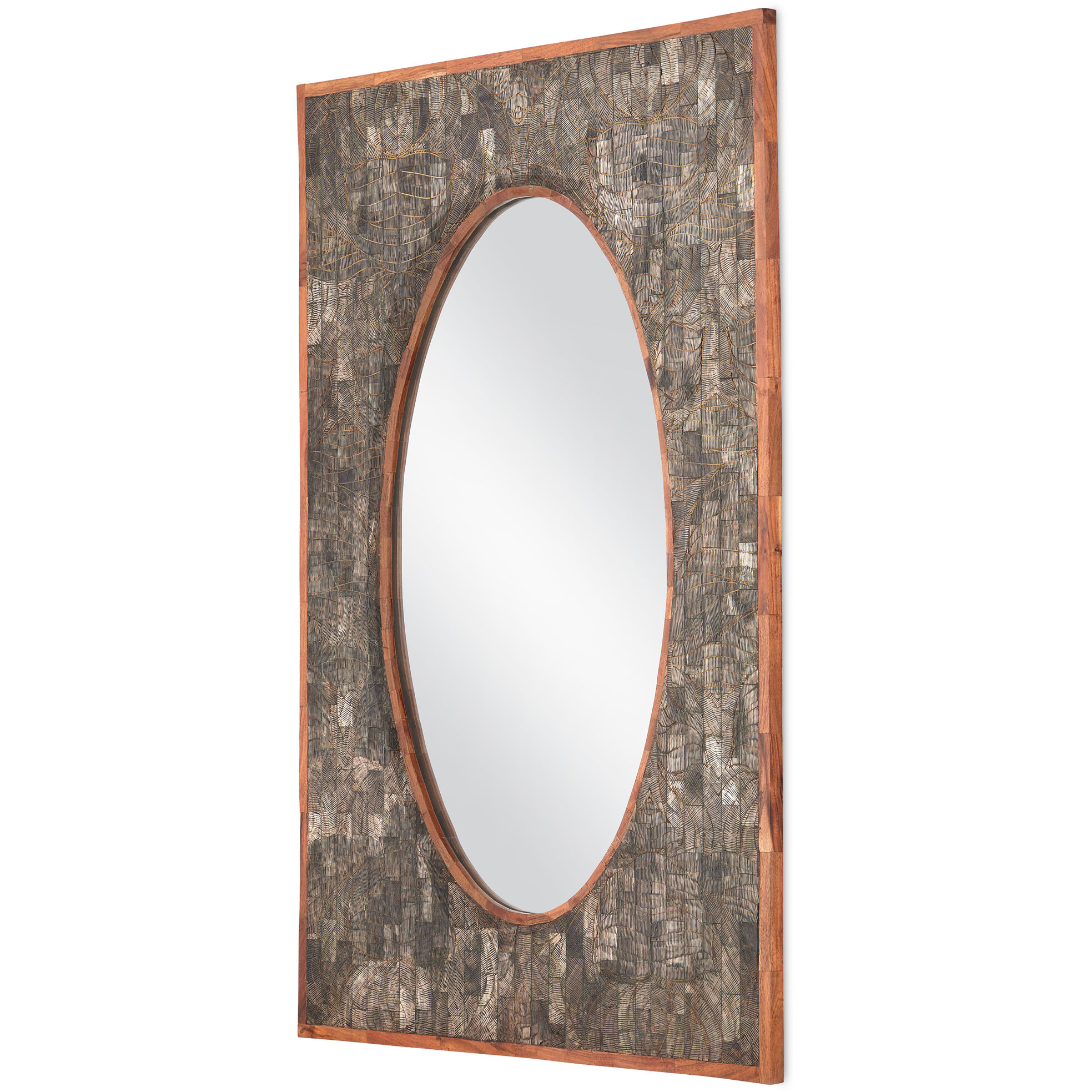 Ebba 41 X 29 inch Natural/Mirror Mirror
