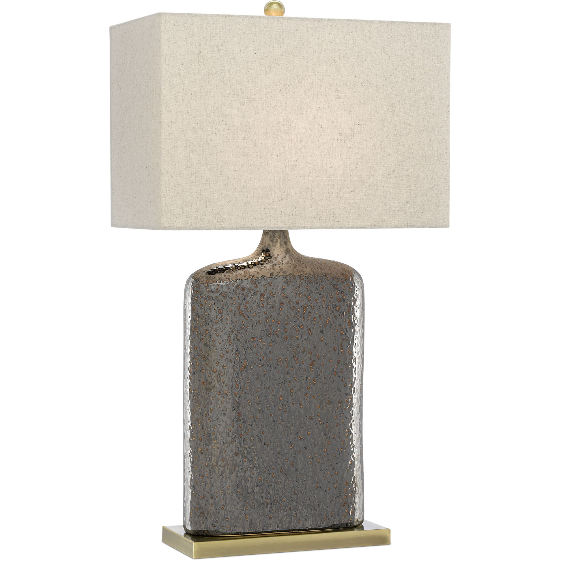 Musing 32.5 inch 150 watt Rustic Metallic Bronze Table Lamp Portable Light