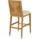 Santos 44 inch Sea Sand/UV Liller Malt/Satin Brass Bar Stool
