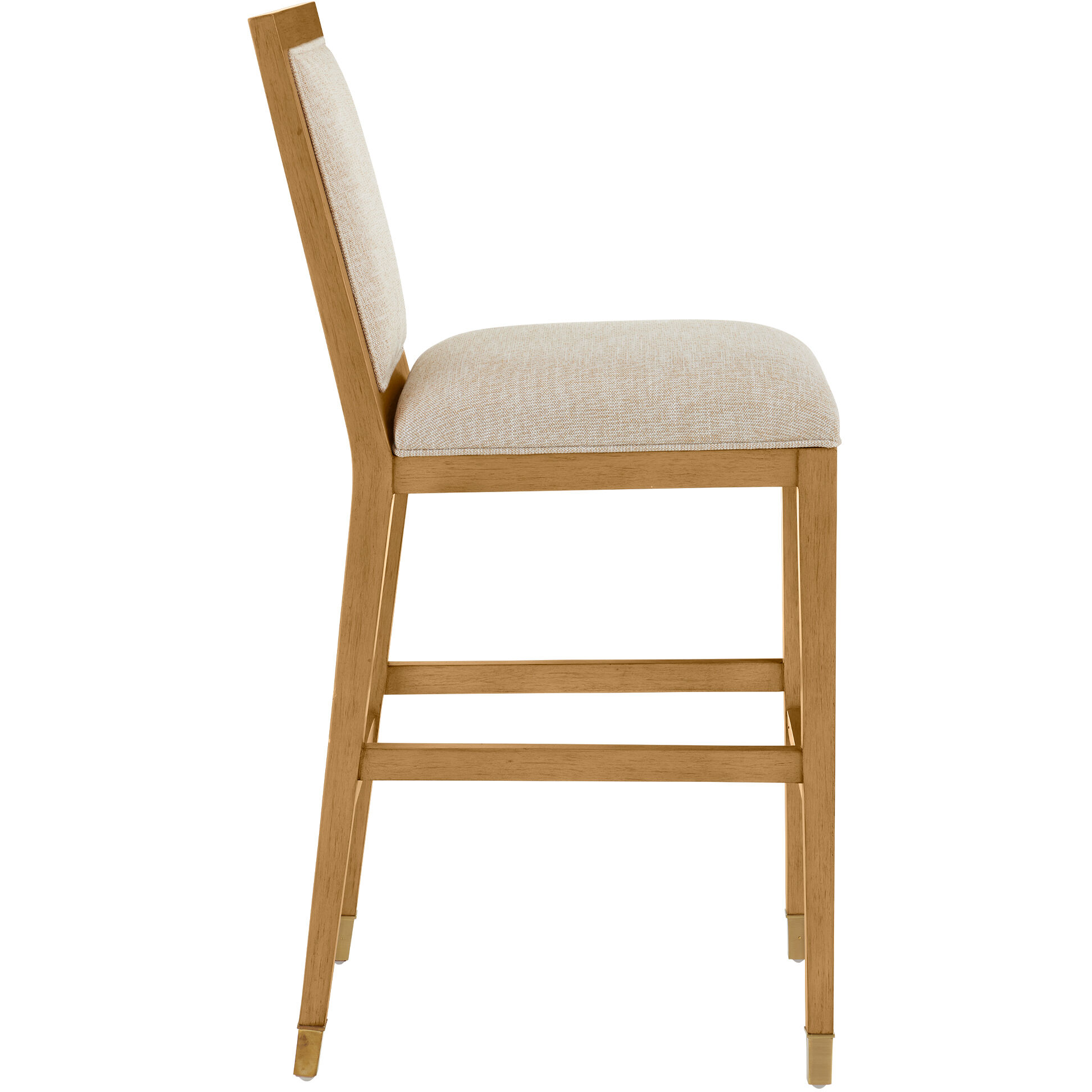 Santos 44 inch Sea Sand/UV Liller Malt/Satin Brass Bar Stool