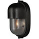 Maritime 1 Light 8.5 inch Matte Black/Clear Outdoor Wall Sconce