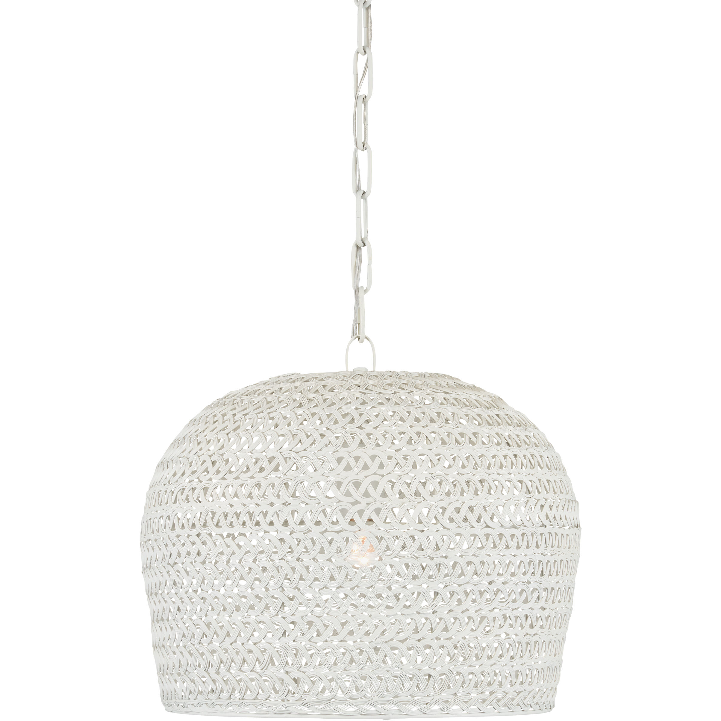 Piero 1 Light 16 inch White Chandelier Ceiling Light, Small