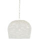 Piero 1 Light 16 inch White Chandelier Ceiling Light, Small