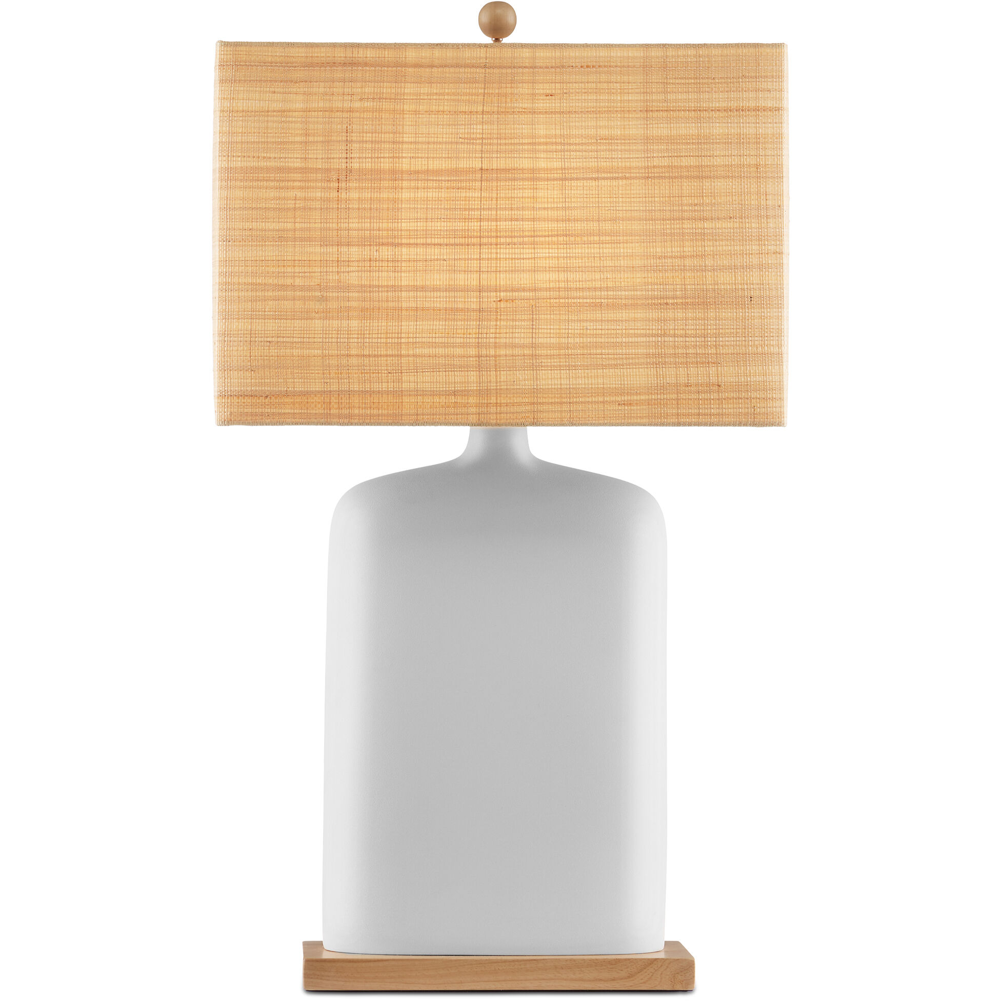 Musing 31.5 inch 150 watt White/Natural Table Lamp Portable Light