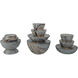Marbleized Marbleized Gray Stacking Box, Set of 3