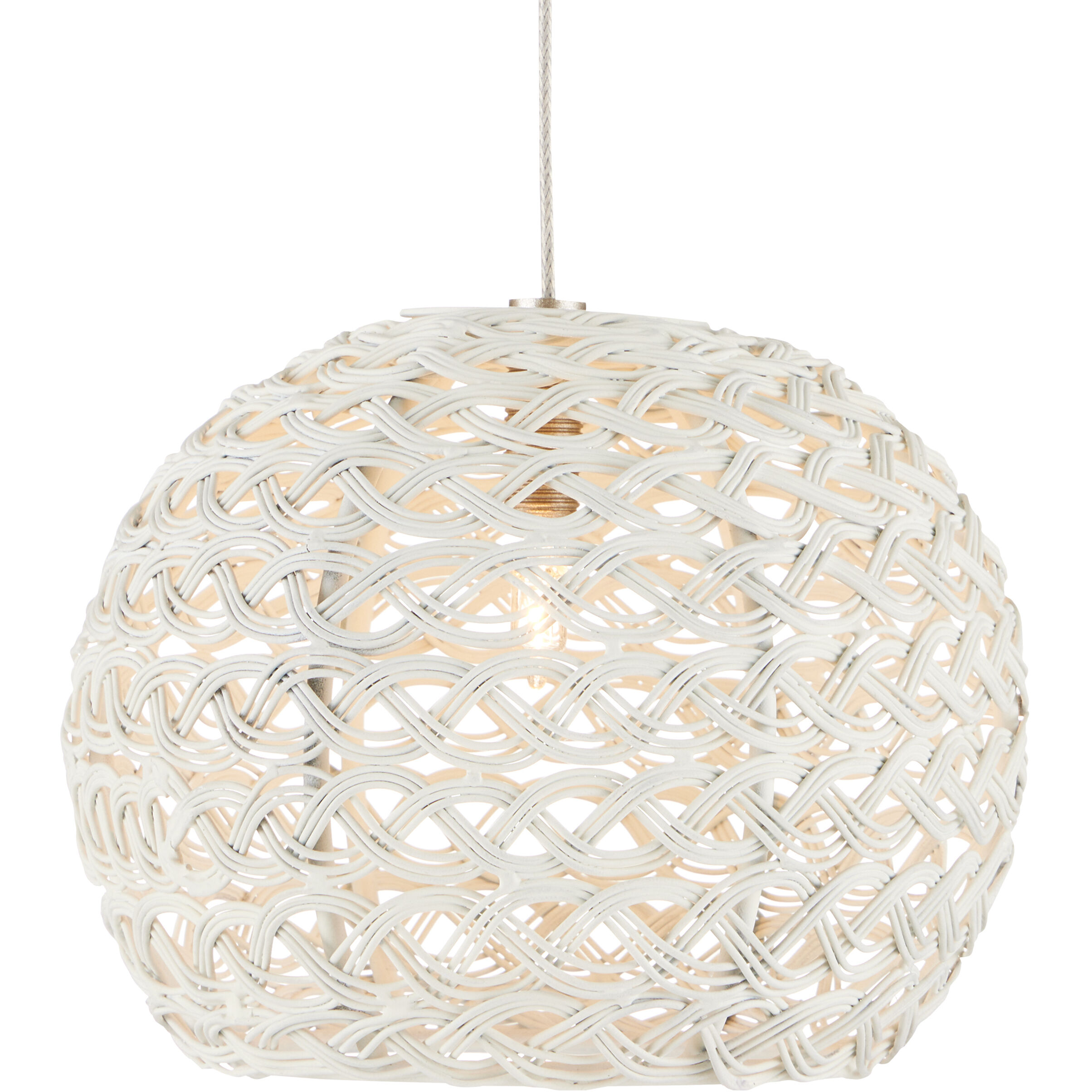 Piero 15 Light 48 inch White/Painted Silver Multi-Drop Pendant Ceiling Light