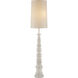 Malayan 80 inch 75 watt Whitewash Floor Lamp Portable Light