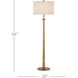 Mitford 66 inch 150 watt Natural Floor Lamp Portable Light