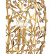 Secret Garden 4 Light 20.5 inch Clear/Contemporary Gold Leaf/Contemporary Gold Chandelier Ceiling Light