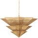 Hanway 9 Light 48.5 inch Antique Gold Leaf Chandelier Ceiling Light