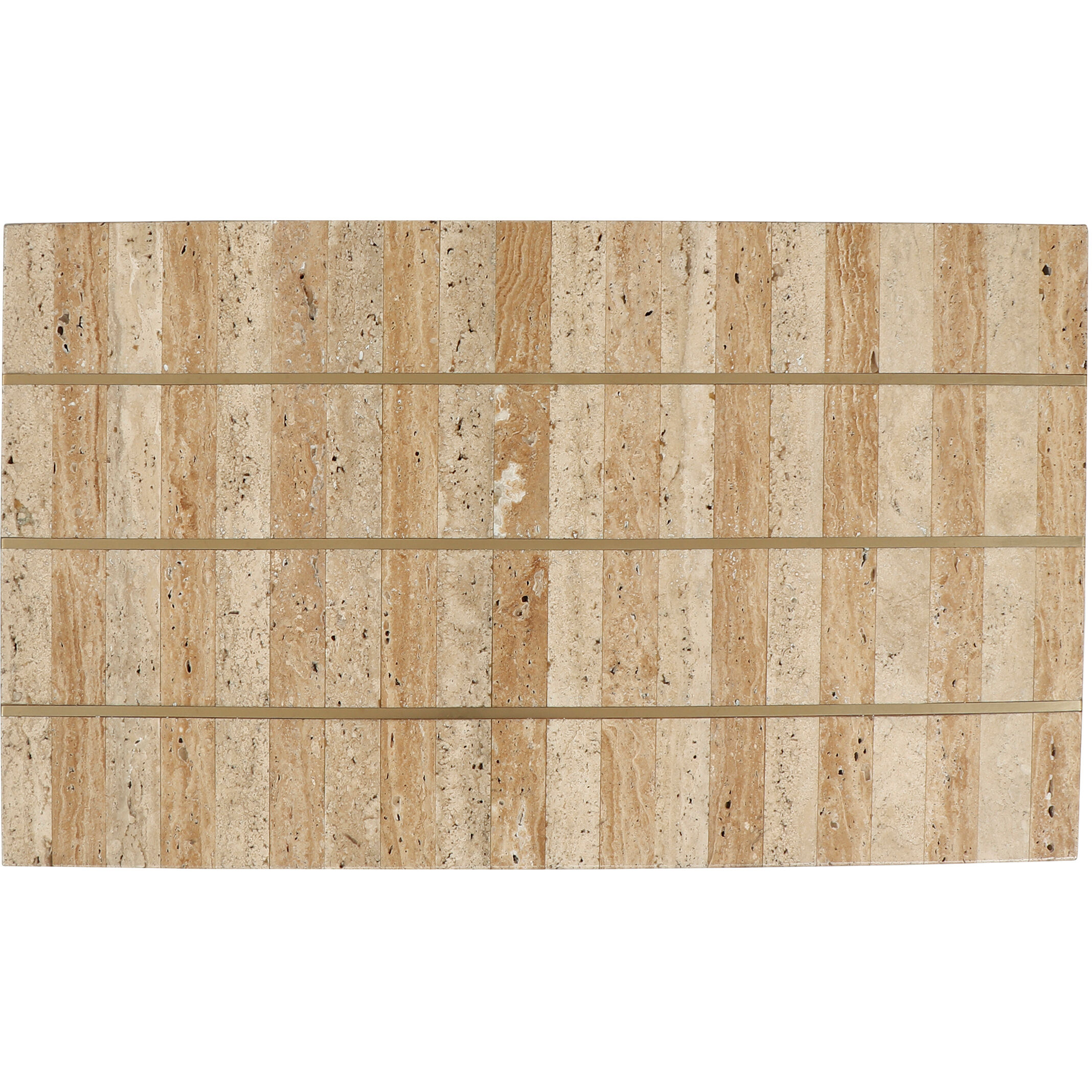 Dezi 24.25 X 20 inch Natural/Brass C Table