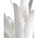 Agave 9 Light 26.75 inch Gesso White Chandelier Ceiling Light, Marjorie Skouras Collection