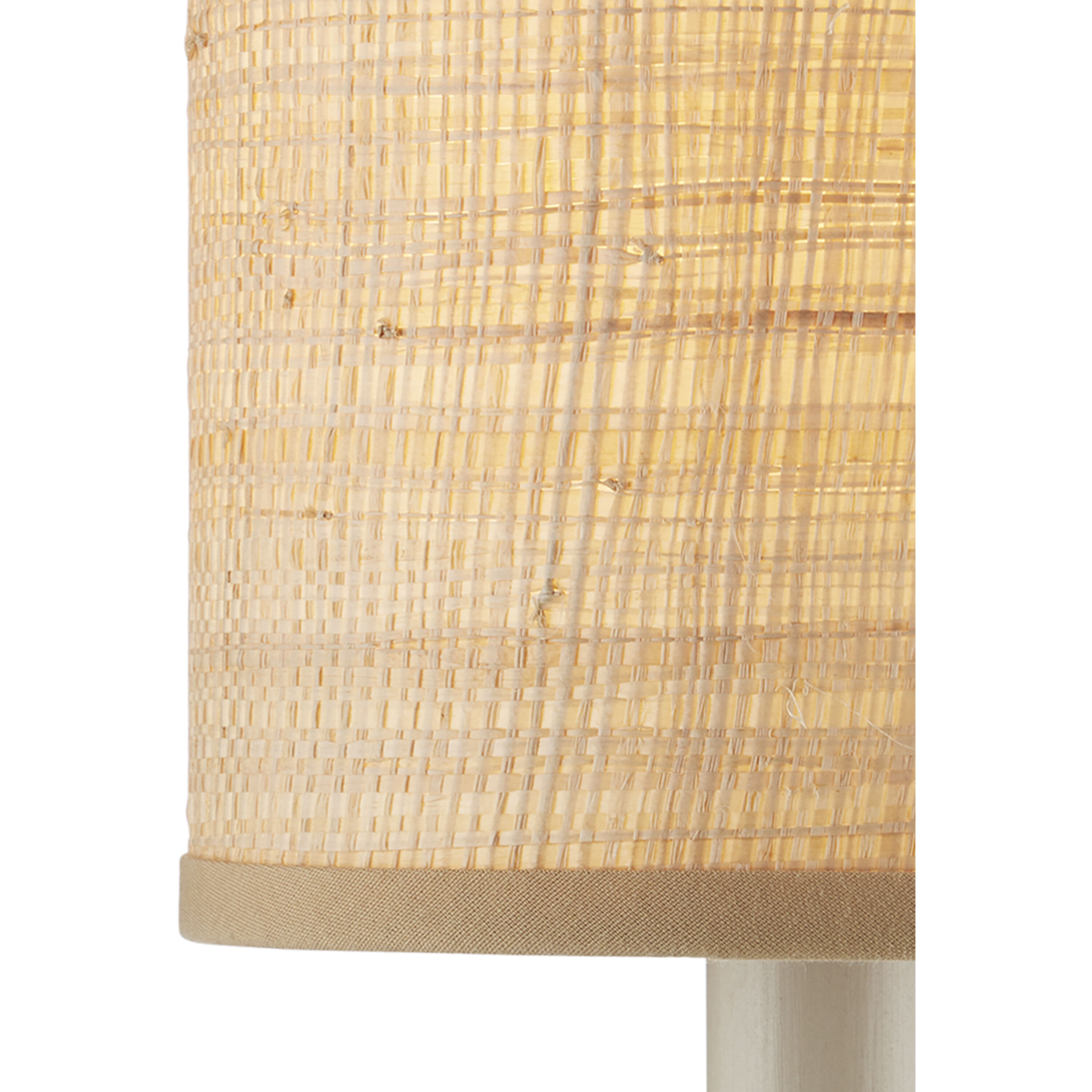 Grasscloth Natural Drum Chandelier Shade
