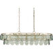 Settat 5 Light 40.25 inch Silver Leaf and Clear Chandelier Ceiling Light