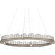 Pleiades 1 Light 36 inch Contemporary Silver Leaf/Contemporary Silver/Clear Chandelier Ceiling Light, Medium