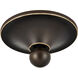 Bryce 1 Light 16.25 inch Oil Rubbed Bronze/White Flush Mount Ceiling Light, Barry Goralnick Collection
